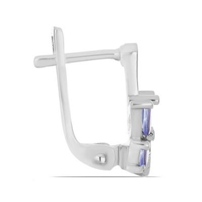 STERLING SILVER TANZANITE GEMSTONE BUTTERFLY EARRINGS – BULK WHOLESALE JEWELRY SUPPLIER